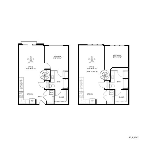Floor plan for 1 bed, 1 bath, 928 sqft